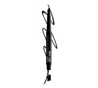NYX Professional Makeup Crayon à Sourcils Fill & Fluff, Formule à la Pommade Crémeuse, Pointe Précise, Embout Brosse pour Estomper, Black