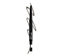 NYX Professional Makeup Crayon à Sourcils Fill & Fluff, Formule à la Pommade Crémeuse, Pointe Précise, Embout Brosse pour Estomper, Ash Brown