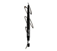 NYX Professional Makeup Crayon à Sourcils Fill & Fluff, Formule à la Pommade Crémeuse, Pointe Précise, Embout Brosse pour Estomper, Espresso