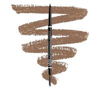 NYX Professional Makeup Crayon à Sourcils Micro Brow Pencil, Crayon Ultra-Fin Double-Embout avec Mine Rétractable et Goupillon, Teinte : Taupe (01)