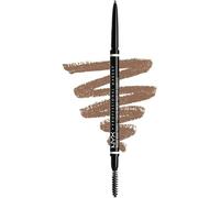NYX Professional Makeup Crayon à Sourcils Micro Brow Pencil, Crayon Ultra-Fin Double-Embout avec Mine Rétractable et Goupillon, Teinte : Taupe (01)