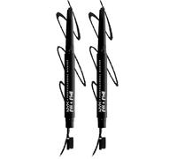 NYX Professional Makeup Crayon Sourcils Fill & Fluff Pommade Crémeuse Black (Lot de 2)