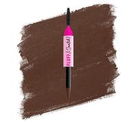 NYX Professional Makeup Crayon Sourcils Fluff & Snatch Brunette 06 1g | Texture crème-poudre, Fini mat naturel, Tenue 24h, Résistant transfert, Embout éponge précision, 8 teintes