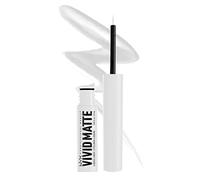 NYX Professional Makeup Eyeliner Liquide Mat & Pigmenté, Sans Transfert, Traits Fins ou Épais, Application Facile, Vivid Matte, Teinte : White (02)