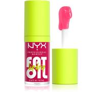 NYX Professional Makeup Gloss Huile à Lèvres de Squalane Fat Oil Lip Drip, Haute Brillance, Fini Non Collant, Hydratation 12H, Applicateur Extra Large, Mûre & Framboise, Missed Call