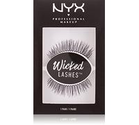 NYX Professional Makeup Faux-cils, Fibres Synthétiques, Ultralégers, Paire Unique, Réutilisables, Effet Cils Naturels, Style : Bashful