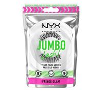 NYX Professional Makeup Faux-Cils - Longue Tenue 12h - Bandes Invisibles - Réutilisables jusqu'à 15x - Formule Vegan - Jumbo Lash - Modèle : Fringe Glam (04)