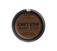 NYX Professional Makeup Fond de Teint Compact Haute Couvrance Can't Stop Won't Stop, Fini Mat, Contrôle de la Brillance, Tenue Longue Durée, Teinte : Walnut