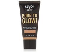 NYX Professional Makeup Fond de Teint Éclat Born to Glow, Fini Éclatant, Couvrance Moyenne Modulable, Formule Vegan, Teinte : Natural
