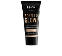 NYX Professional Makeup Fond de Teint Éclat Born to Glow, Fini Éclatant, Couvrance Moyenne Modulable, Formule Vegan, Teinte : Light Ivory
