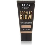 NYX Professional Makeup Fond de Teint Éclat Born to Glow, Fini Éclatant, Couvrance Moyenne Modulable, Formule Vegan, Teinte : Porcelain