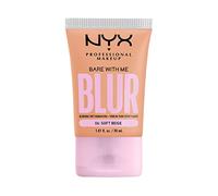 NYX Professional Makeup Fond de Teint Effet Flouté Bare With Me Blur, Couvrance Moyenne, Fini Mat Naturel, Niacinamide, Matcha & Glycérine, Hydratation Jusqu'A 12H, Teinte : Soft Beige (06)