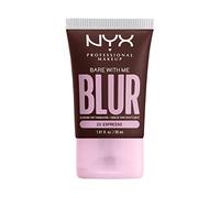 NYX Professional Makeup Fond de Teint Effet Flouté Bare With Me Blur, Couvrance Moyenne, Fini Mat Naturel, Niacinamide, Matcha & Glycérine, Hydratation Jusqu'A 12H, Teinte : Espresso (23)