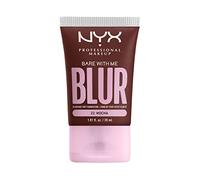 NYX Professional Makeup Fond de Teint Effet Flouté Bare With Me Blur, Couvrance Moyenne, Fini Mat Naturel, Niacinamide, Matcha & Glycérine, Hydratation Jusqu'A 12H, Teinte : Mocha (22)