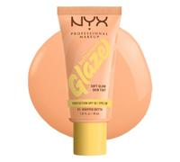 NYX Professional Makeup - Fond de Teint Hydratant SPF30 - Tenue Longue Durée Jusqu'à 12h - 93% d'Ingrédients Soin - Formule Vegan - Buttermelt Glaze Tint - Teinte : Whipped Butta - 30ml