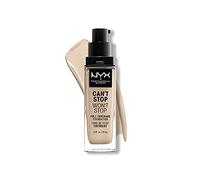 NYX Professional Makeup Fond de Teint Liquide Couvrant Tenue 24h Can't Stop Won't Stop Liquid Foundation, Waterproof, Fini Mat, Formule Vegan, Teinte : Fair (01.5)