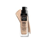 NYX Professional Makeup Fond de Teint Liquide Couvrant Tenue 24h Can't Stop Won't Stop Liquid Foundation, Waterproof, Fini Mat, Formule Vegan, Teinte : Light Ivory (04)