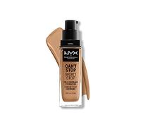 NYX Professional Makeup Fond de Teint Liquide Couvrant Tenue 24h Can't Stop Won't Stop Liquid Foundation, Waterproof, Fini Mat, Formule Vegan, Teinte : Camel (12.5)