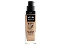 NYX Professional Makeup Fond de Teint Liquide Couvrant Tenue 24h Can't Stop Won't Stop Liquid Foundation, Waterproof, Fini Mat, Formule Vegan, Teinte : Buff (10)