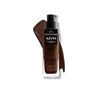 NYX Professional Makeup Fond de Teint Liquide Couvrant Tenue 24h Can't Stop Won't Stop Liquid Foundation, Waterproof, Fini Mat, Formule Vegan, Teinte : Deep Ebony (25)