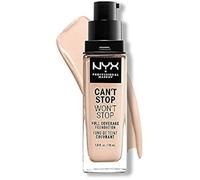 NYX Professional Makeup Fond de Teint Liquide Couvrant Tenue 24h Can't Stop Won't Stop Liquid Foundation, Waterproof, Fini Mat,
