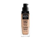 NYX Professional Makeup Fond de Teint Liquide Couvrant Tenue 24h Can't Stop Won't Stop Liquid Foundation, Waterproof, Fini Mat, Formule Vegan, Teinte : Natural (07)