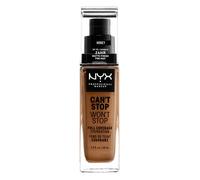 NYX Professional Makeup Fond de Teint Liquide Couvrant Tenue 24h Can't Stop Won't Stop Liquid Foundation, Waterproof, Fini Mat,