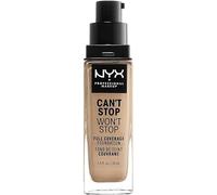 NYX Professional Makeup Fond de Teint Liquide Couvrant Tenue 24h Can't Stop Won't Stop Liquid Foundation, Waterproof, Fini Mat, Formule Vegan, Teinte : Soft Beige (07.5)
