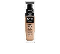 NYX Professional Makeup Fond de Teint Liquide Couvrant Tenue 24h Can't Stop Won't Stop Liquid Foundation, Waterproof, Fini Mat, Formule Vegan, Teinte : Medium Olive (09)