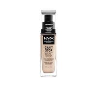 NYX Professional Makeup Fond de Teint Liquide Couvrant Tenue 24h Can't Stop Won't Stop Liquid Foundation, Waterproof, Fini Mat, Formule Vegan, Teinte : Light porcelain (01.3)