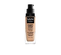 NYX Professional Makeup Fond de Teint Liquide Couvrant Tenue 24h Can't Stop Won't Stop Liquid Foundation, Waterproof, Fini Mat, Formule Vegan, Teinte : True Beige (08)