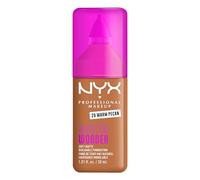 NYX Professional Makeup Fond de Teint Make 'Em Wonder Warm Pecan 29 30ml | Couvrance modulable, Enrichi acide hyaluronique, Extrait guarana, Tenue 24h, Formule vegan, 45 teintes disponibles