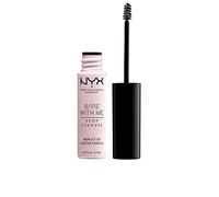 NYX Professional Makeup Gel Fixateur Sourcils Bare With Me, Définition des Sourcils, Fixation Légère à Forte, Huile de Chanvre Revitalisante, Fini Transparent