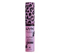 NYX Professional Makeup Gloss à Lèvres Métallique Butter Gloss Violet Vixen | Gloss métallique et onctueux, formule légère et non collante, pour des lèvres douces, lisses et brillantes.