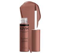 NYX Professional Makeup Gloss à Lèvres Repulpant, Effet Lèvres Pulpeuses, Non Collant, Texture Douce et Crémeuse, À Porter Seul ou avec Rouge à Lèvres, Butter Gloss, Teinte : Butterscotch (46)