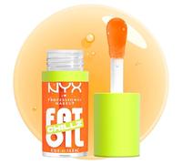 NYX Professional Makeup Gloss Huile à Lèvres de Squalane Fat Oil Lip Drip, Haute Brillance, Fini Non Collant, Hydratation 12H, Applicateur Extra Large, Mûre & Framboise, Citrus Chiller
