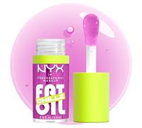 NYX Professional Makeup Gloss Huile à Lèvres de Squalane Fat Oil Lip Drip, Haute Brillance, Fini Non Collant, Hydratation 12H, Applicateur Extra Large, Mûre & Framboise, Strawberry Slush