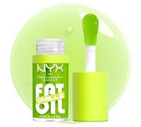 NYX Professional Makeup Gloss Huile à Lèvres de Squalane Fat Oil Lip Drip, Haute Brillance, Fini Non Collant, Hydratation 12H, Applicateur Extra Large, Mûre & Framboise, Kiwi Freezie