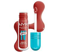 NYX Professional Makeup - Gloss Hydratant Effet Mouillé - Tenue Jusqu'à 12h - Hautement Pigmenté - Fini Brillant - Lip IV Gloss - Teinte : Burst That Tang !