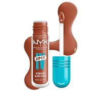 NYX Professional Makeup - Gloss Hydratant Effet Mouillé - Tenue Jusqu'à 12h - Hautement Pigmenté - Fini Brillant - Lip IV Gloss - Teinte : Caramel Drip