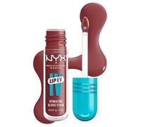 NYX Professional Makeup - Gloss Hydratant Effet Mouillé - Tenue Jusqu'à 12h - Hautement Pigmenté - Fini Brillant - Lip IV Gloss - Teinte : Hydra-Honey