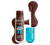 NYX Professional Makeup - Gloss Hydratant Effet Mouillé - Tenue Jusqu'à 12h - Hautement Pigmenté - Fini Brillant - Lip IV Gloss - Teinte : Mocha Me Wet