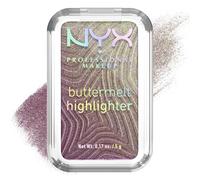 NYX PROFESSIONAL MAKEUP - Highlighter en Poudre - Enrichi en Beurre de Mangue, Beurre d'Amande & Beure de Karité - Texture Fondante - Formule Vegan - Buttermelt Highlighter - Teinte : Butta In Black