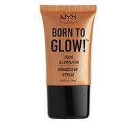 NYX Professional Makeup Highlighter Liquide Multifonction Liquide Born to Glow Liquid Illuminator, Maquillage et Base de Teint, Teinte : Pure Gold (03)