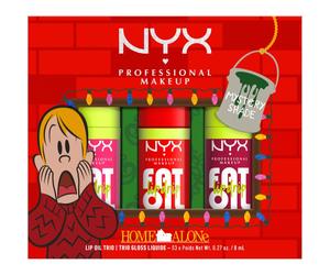 NYX Professional Makeup Home Alone Fat Oil Trio Coffret cadeau lèvres teinte Mystery shade 03 1 pcs