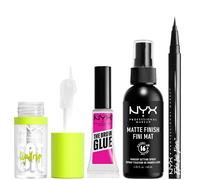 NYX Professional Makeup Iconic Hero Lip, Eye and Face Bundle