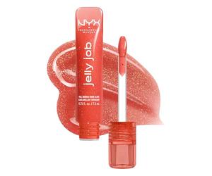 NYX Professional Makeup Jelly Job - Gloss haute brillance - Effet lissant - Sensation de confort - Lèvres visiblement hydratées - Parfum Cerise - Teinte : Jelly Squeeze 12
