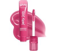 NYX Professional Makeup Jelly Job Gloss Haute Brillance Jelly Jammin' 09 | Infusé en peptides, Applicateur spatule silicone, Formule vegan non collante, Parfum cerise