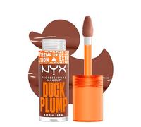 NYX Professional Makeup Laque à Lèvres Repulpante, Couleur Intense, Hautement Pigmentée, Fini Ultra-Brillant, À l'Huile de Gingembre, Vegan, Duck Plump, Teinte : Mocha Me Crazy
