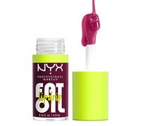 NYX Professional Makeup Lip Gloss, High Shine, Non-Sticky FInish, 12 Hours Hydrating, Fat Applicator, With Squalane, Raspberry and Cloudberry Oils, Fat Oil Lip Drip, Shade: That's Chic